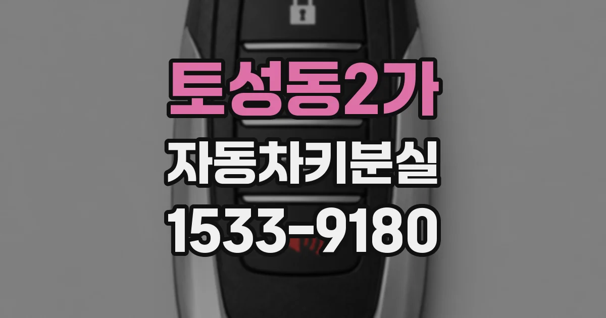 토성동2가 자동차키분실
