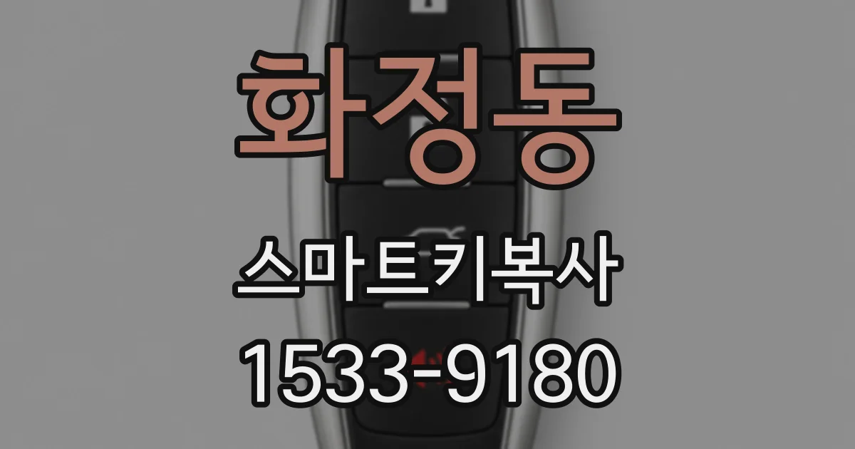 화정동 스마트키복사