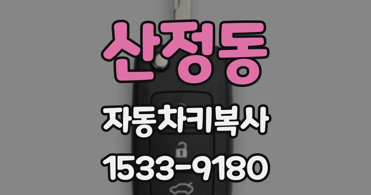 산정동 자동차키복사