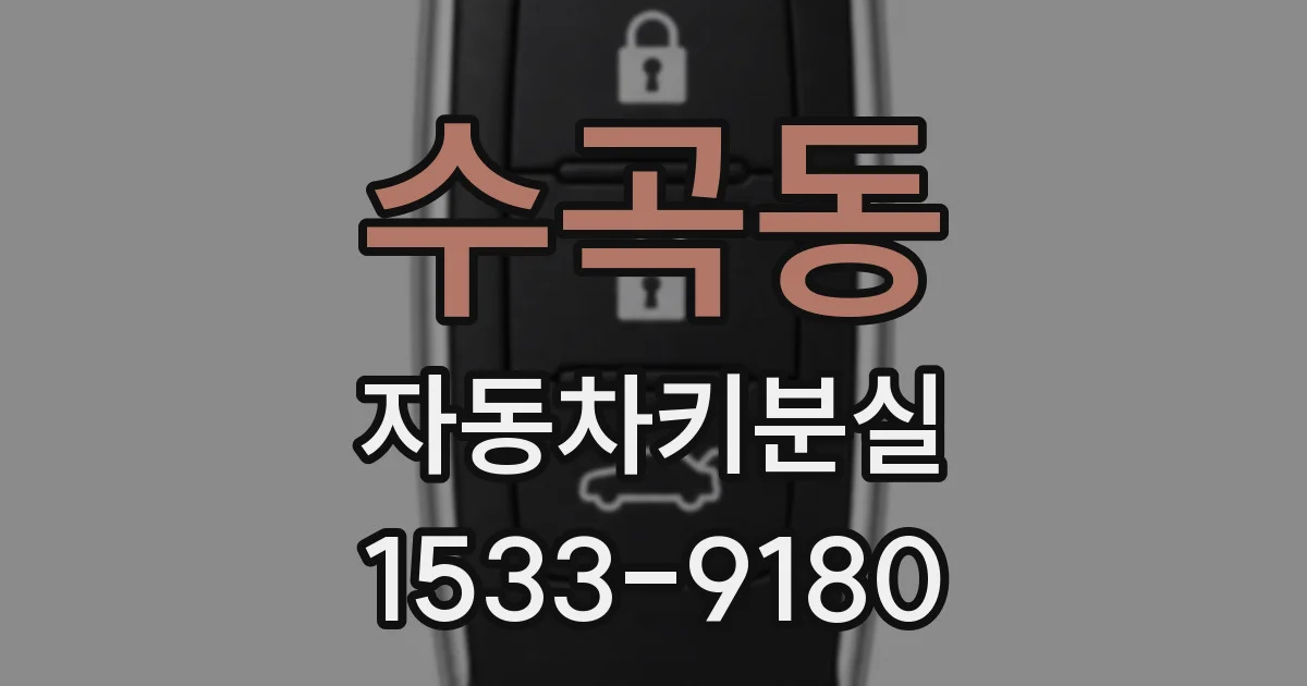 수곡동 자동차키분실