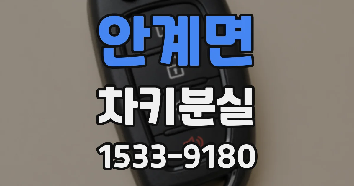 안계면 차키분실