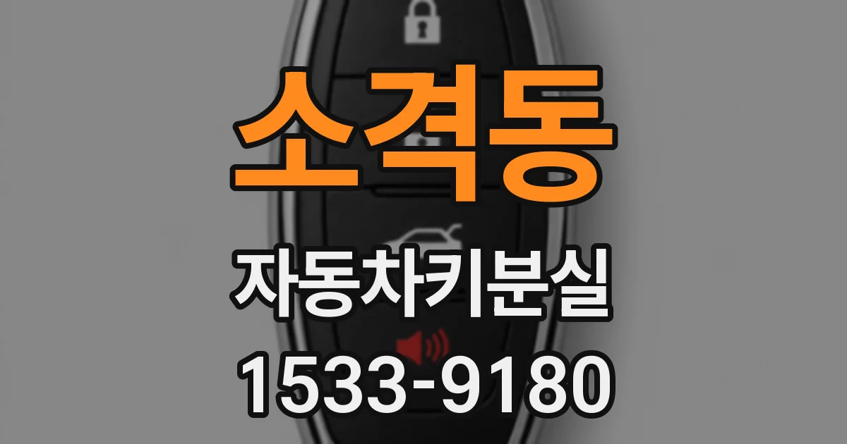 소격동 자동차키분실