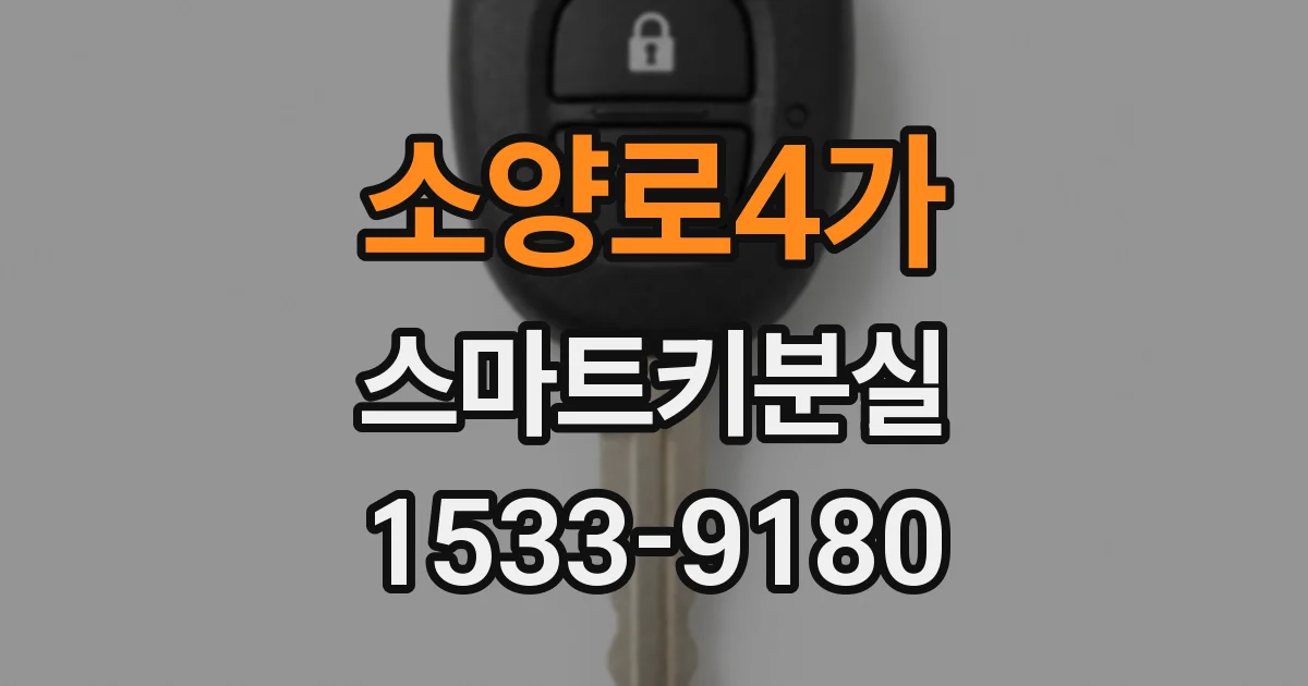 소양로4가 스마트키분실