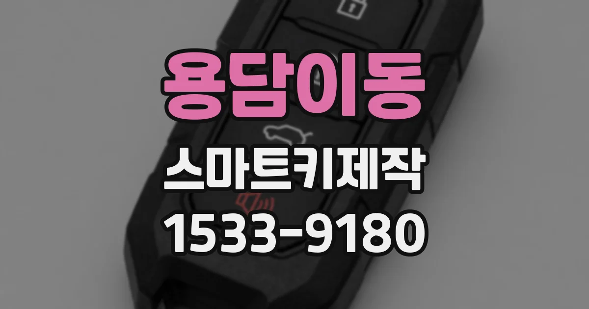 용담이동 스마트키제작