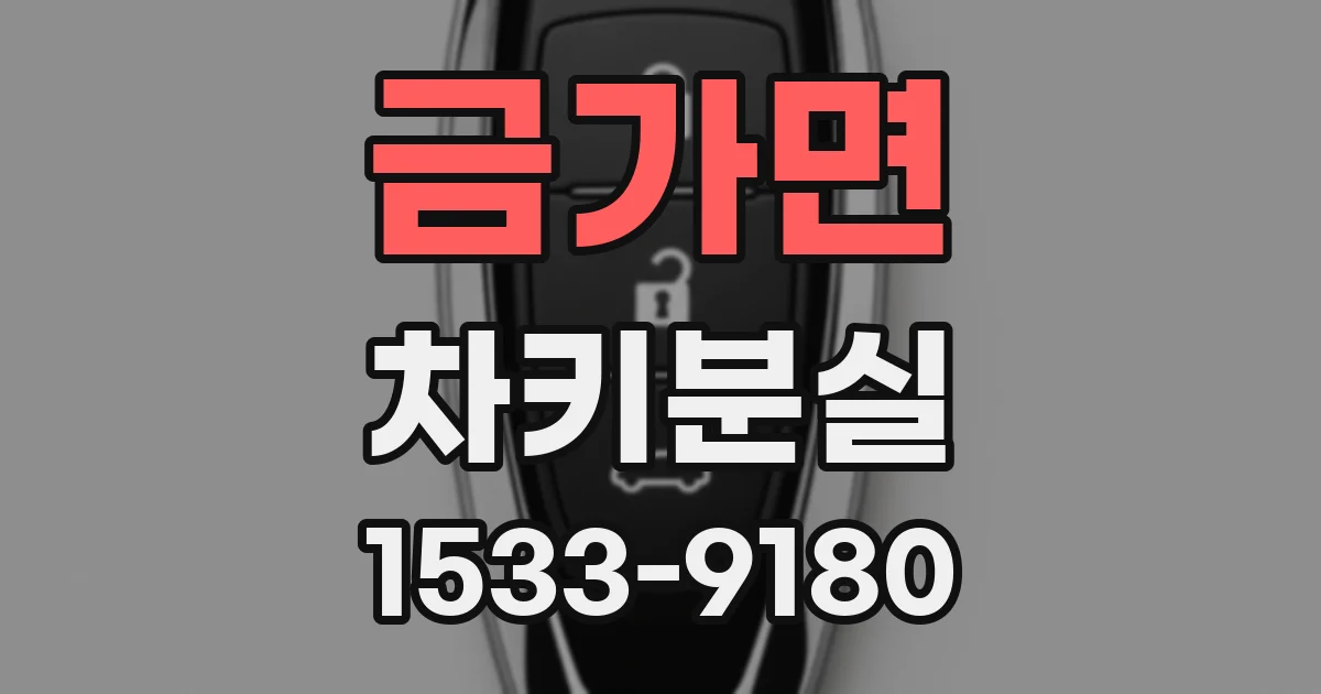 금가면 차키분실