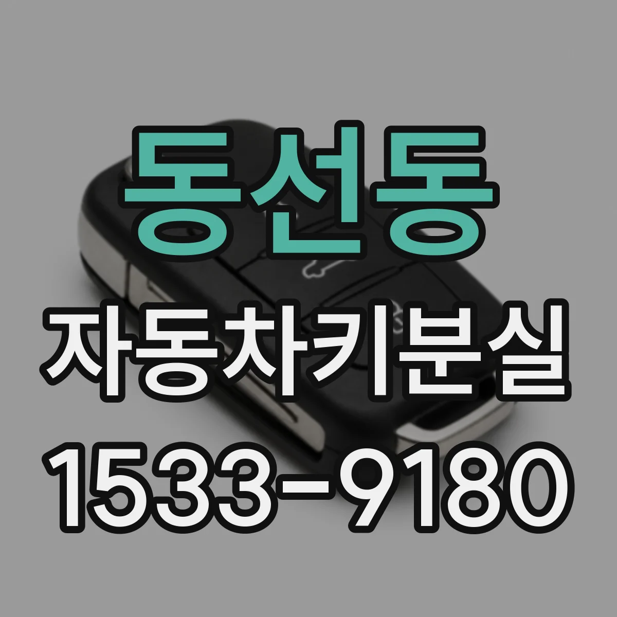 동선동 자동차키분실