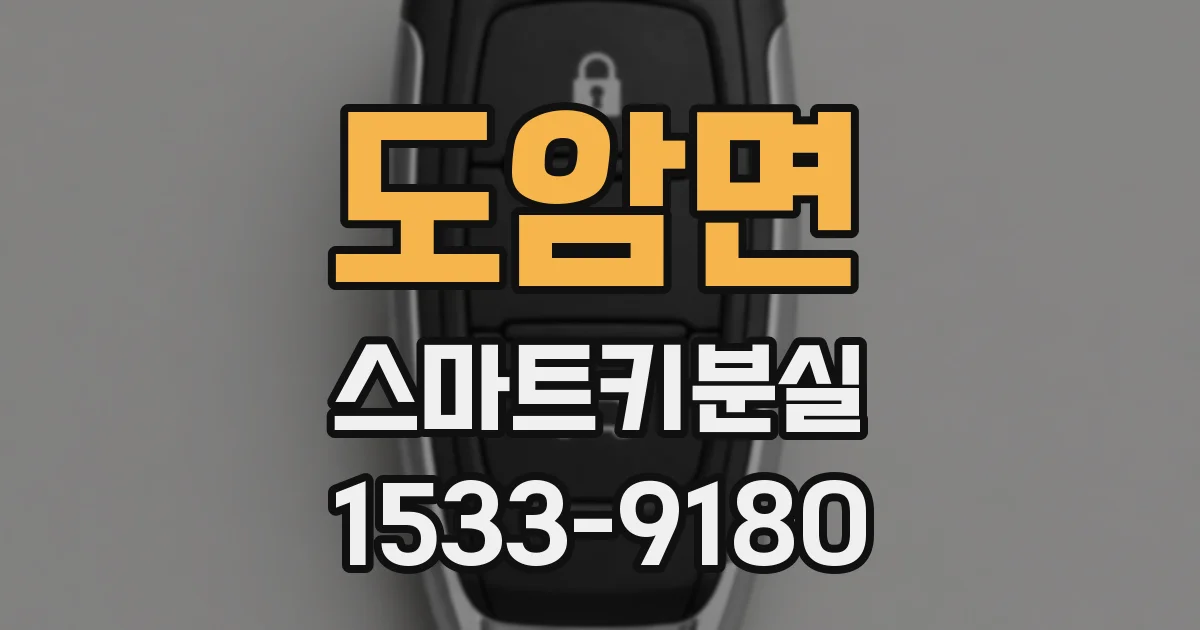 도암면 스마트키분실