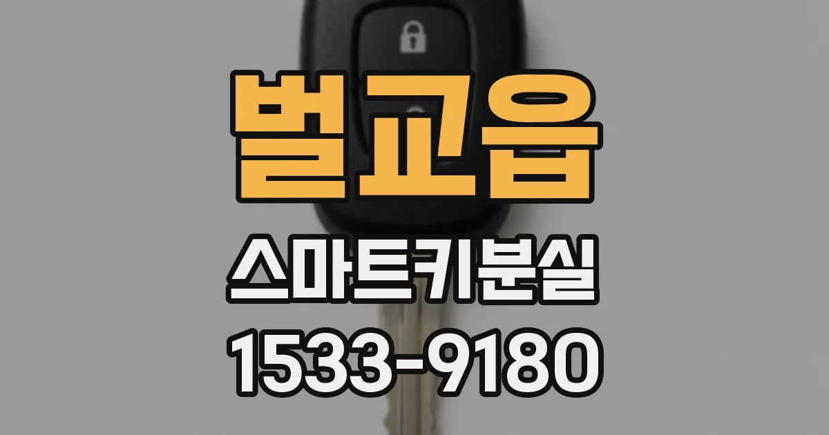 벌교읍 스마트키분실