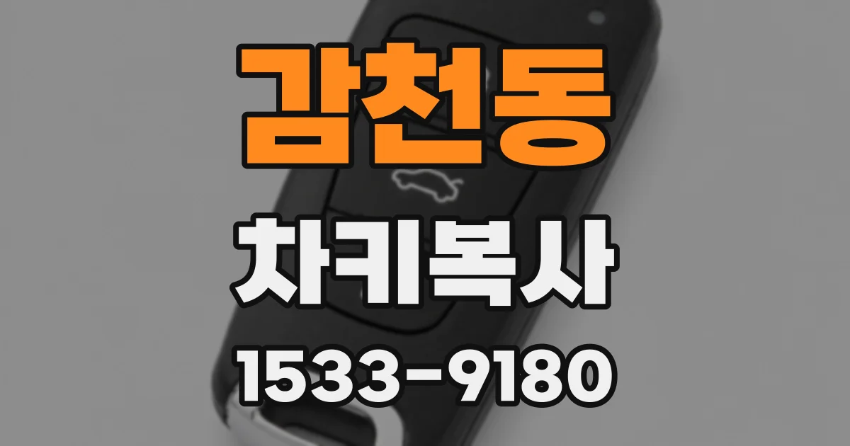 감천동 차키복사