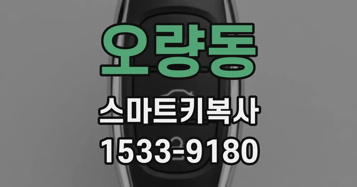 오량동 스마트키복사