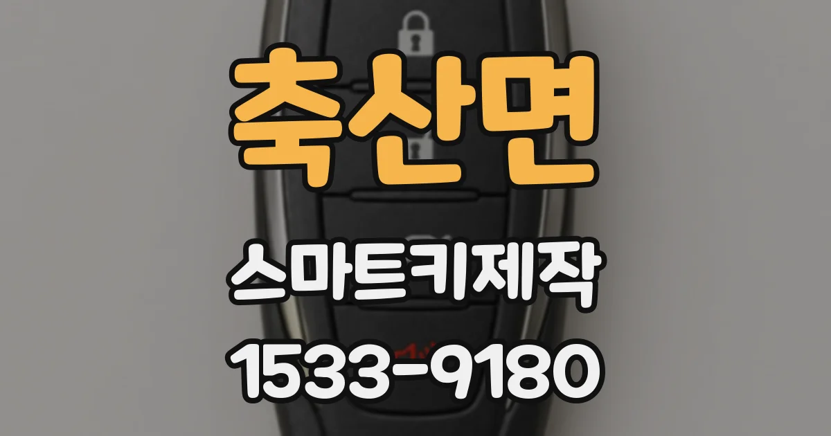 축산면 스마트키제작