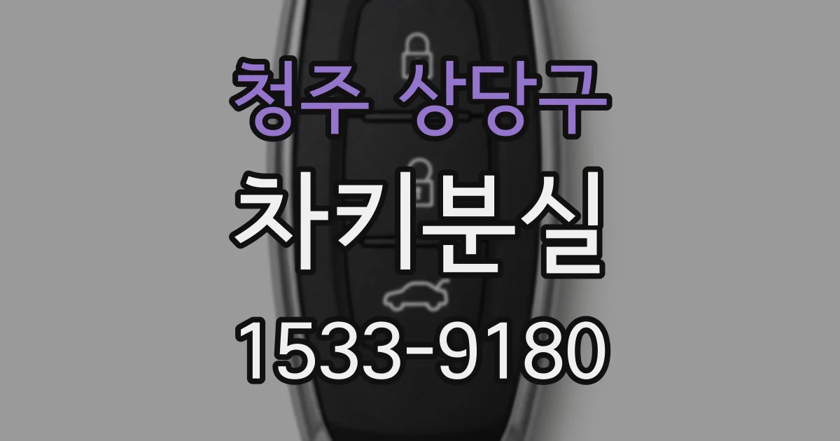 청주 상당구 차키분실