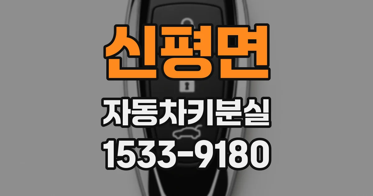 신평면 자동차키분실