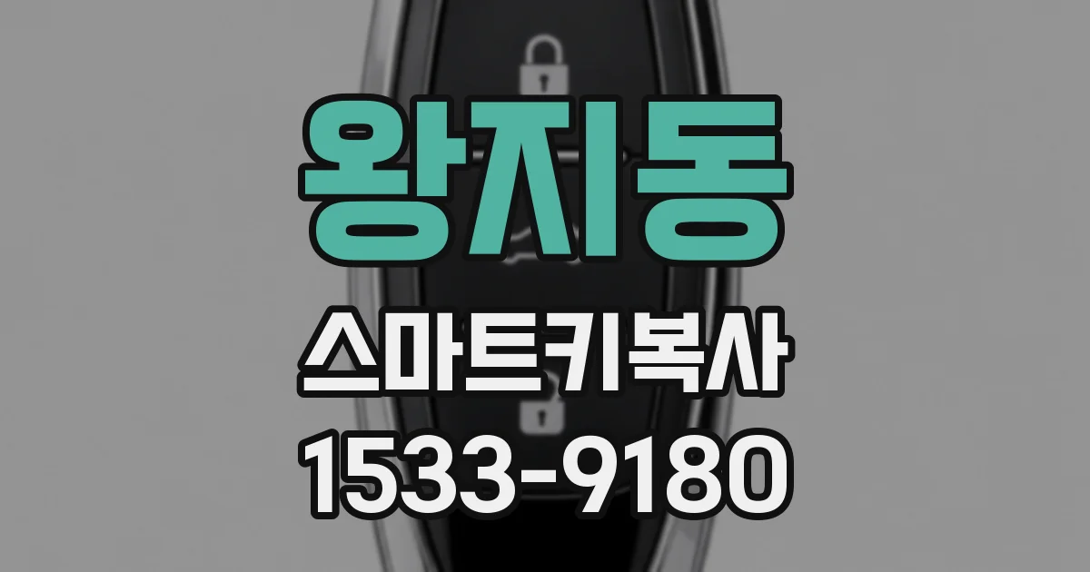 왕지동 스마트키복사