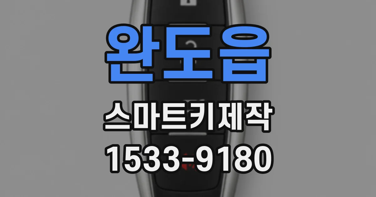 완도읍 스마트키제작