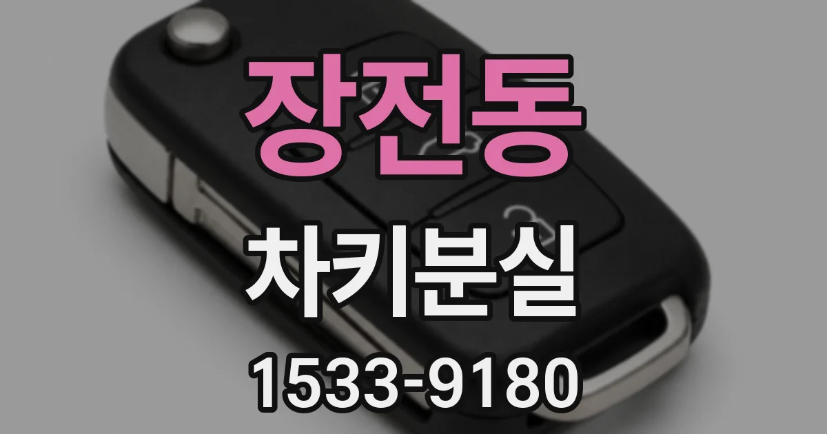 장전동 차키분실