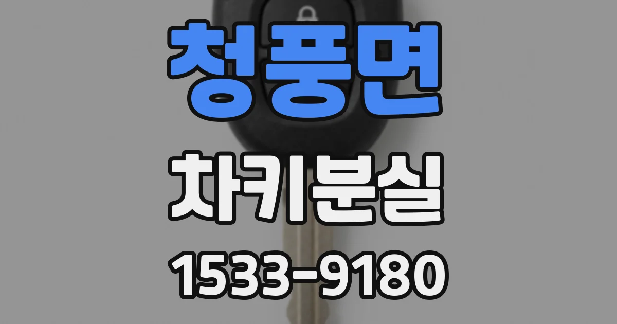 청풍면 차키분실