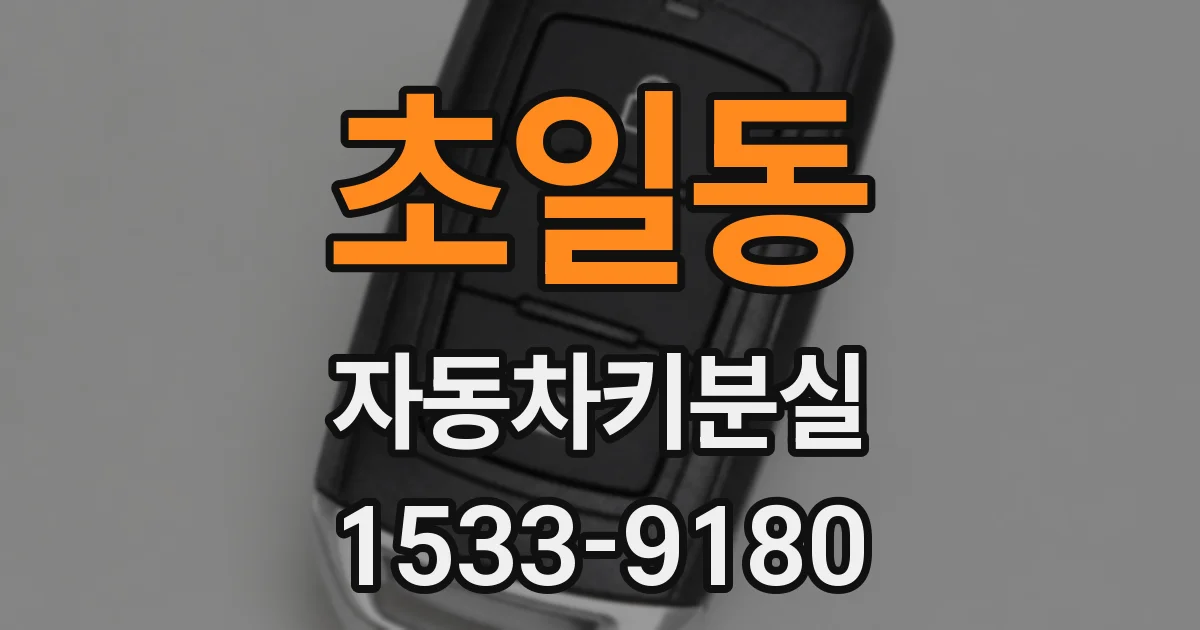 초일동 자동차키분실