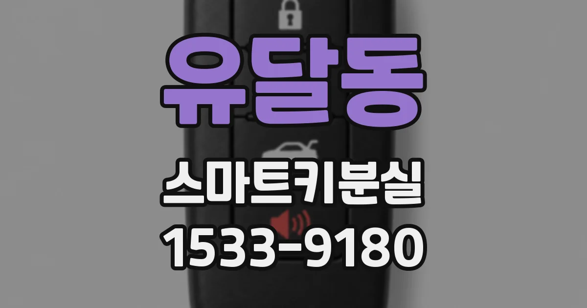 유달동 스마트키분실