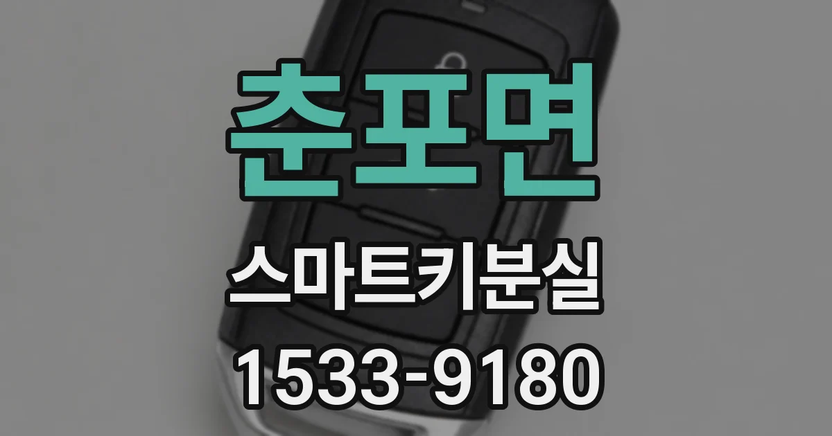 춘포면 스마트키분실