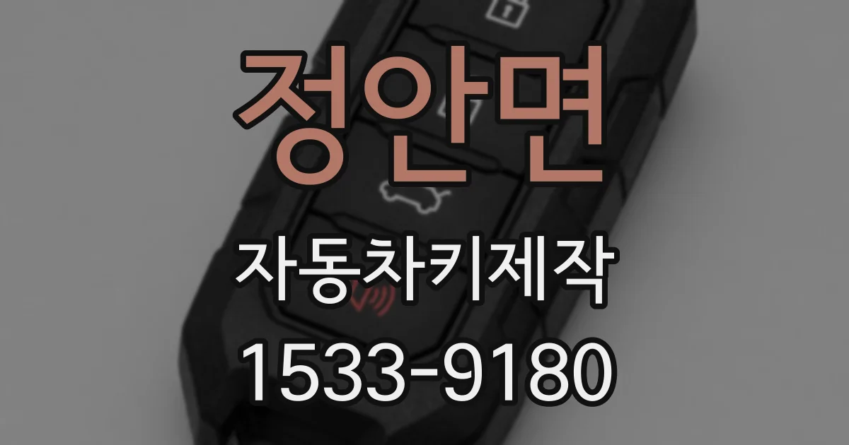 정안면 자동차키제작