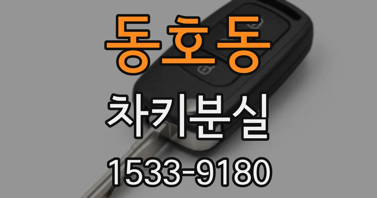 동호동 차키분실