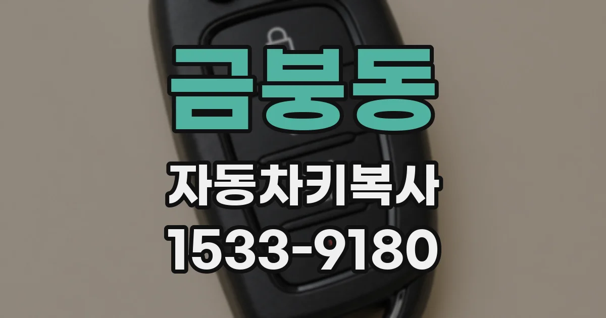 금붕동 자동차키복사