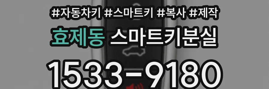 효제동 스마트키분실