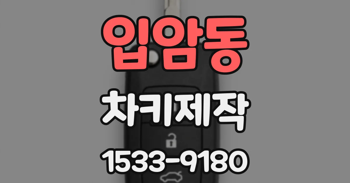 입암동 차키제작