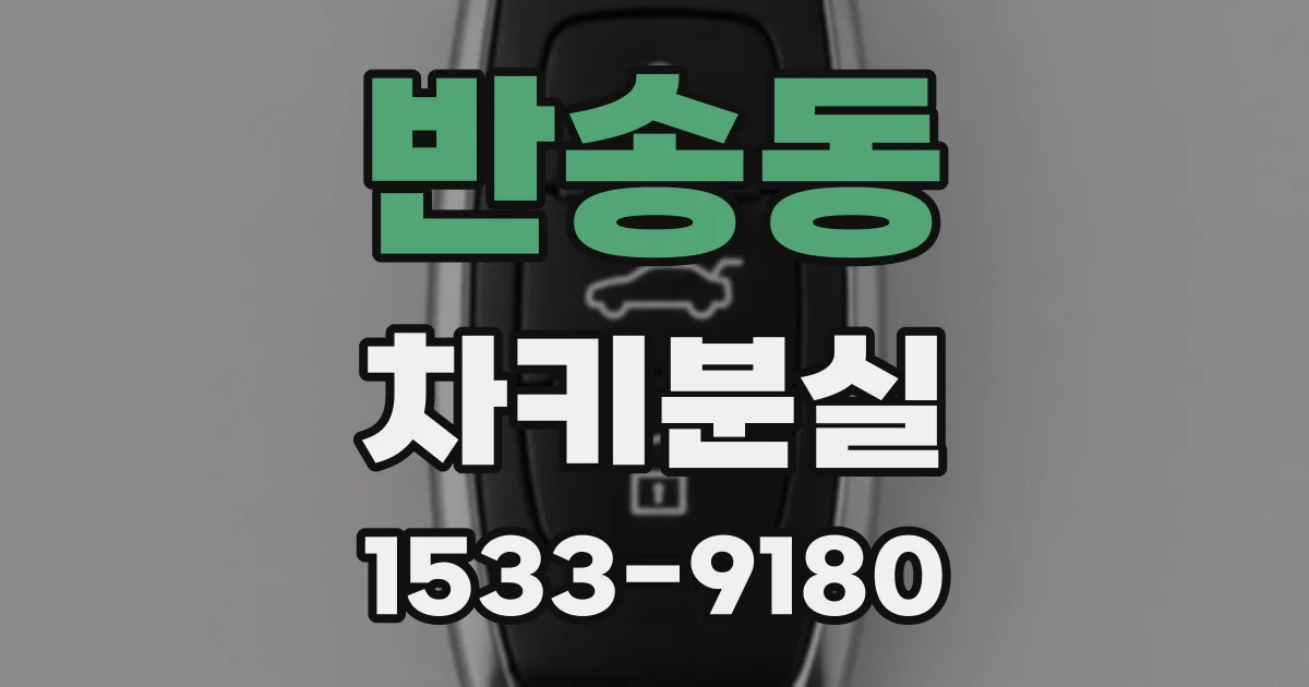 반송동 차키분실