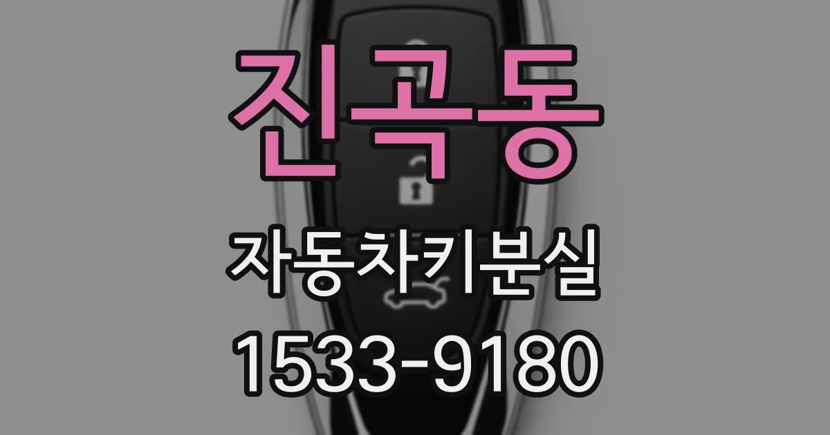 진곡동 자동차키분실