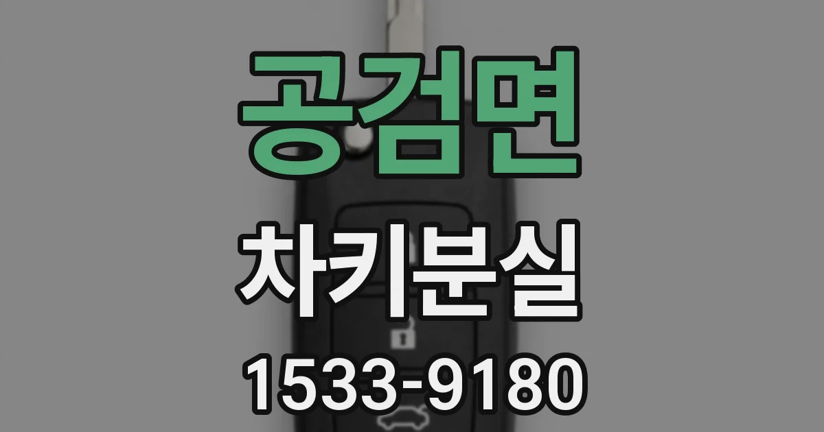 공검면 차키분실