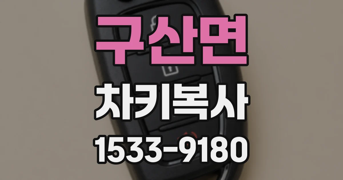 구산면 차키복사