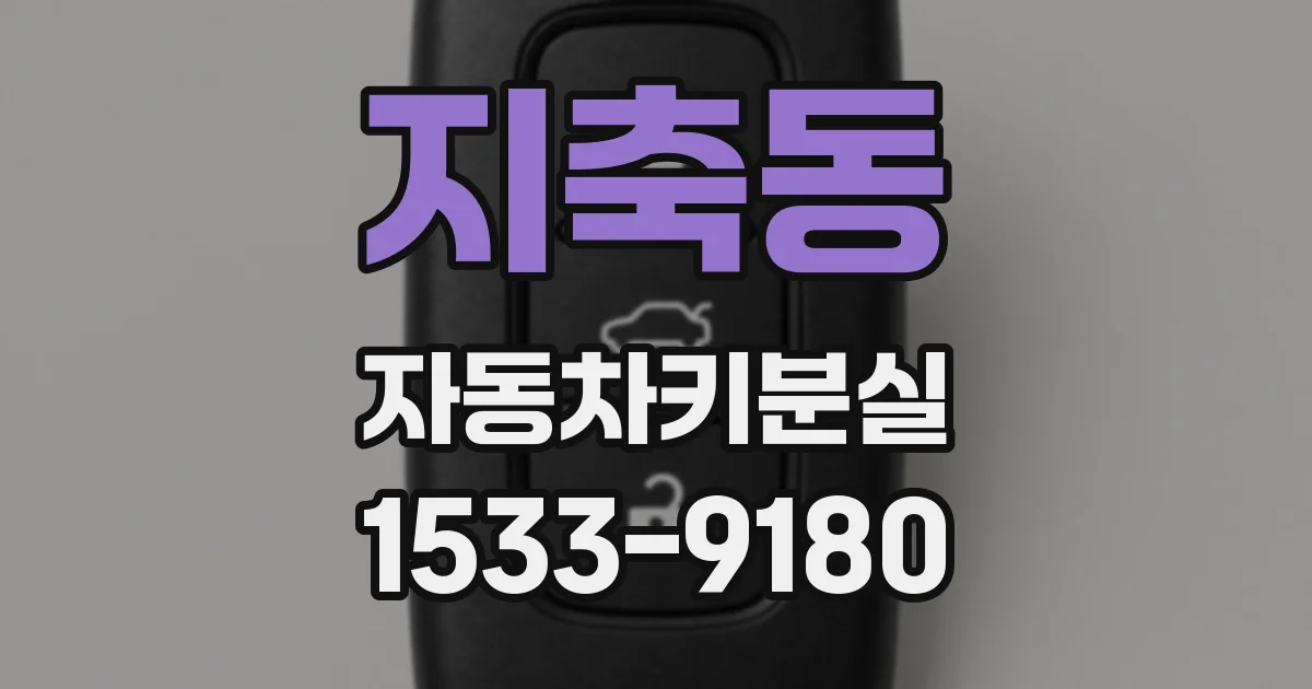 지축동 자동차키분실