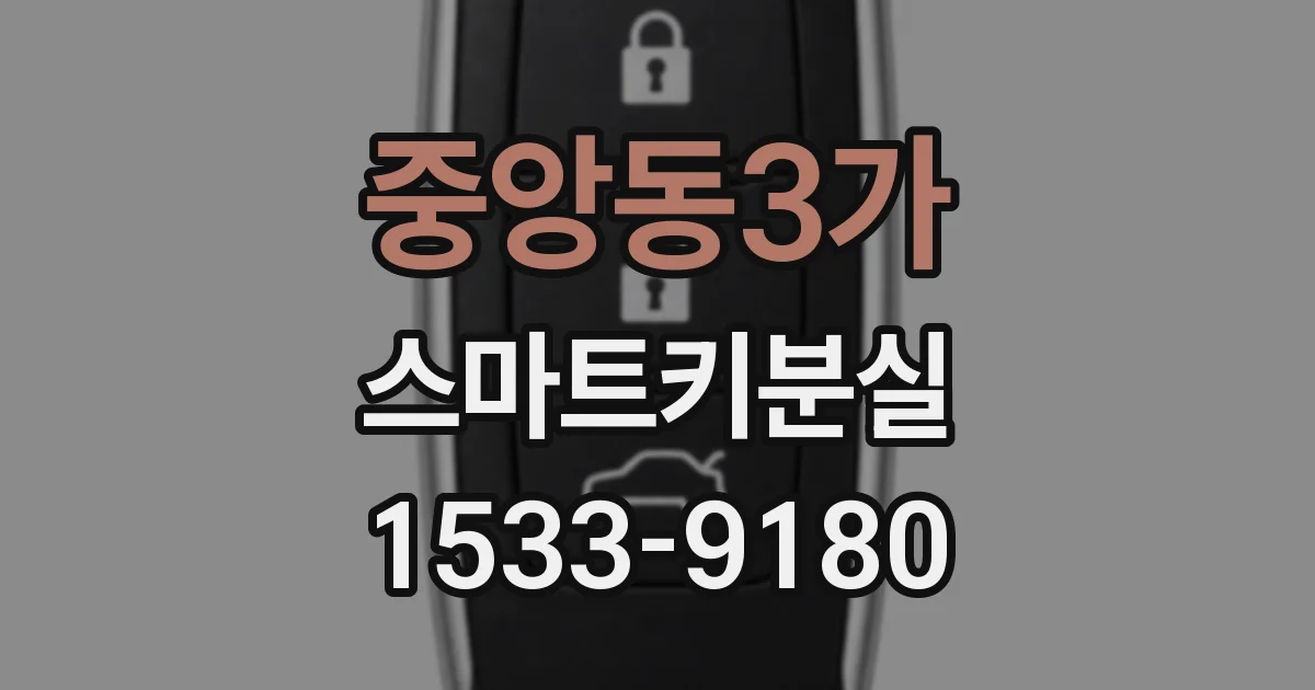 중앙동3가 스마트키분실