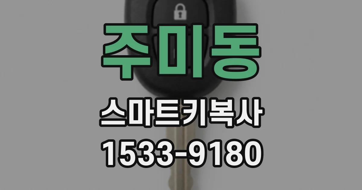 주미동 스마트키복사