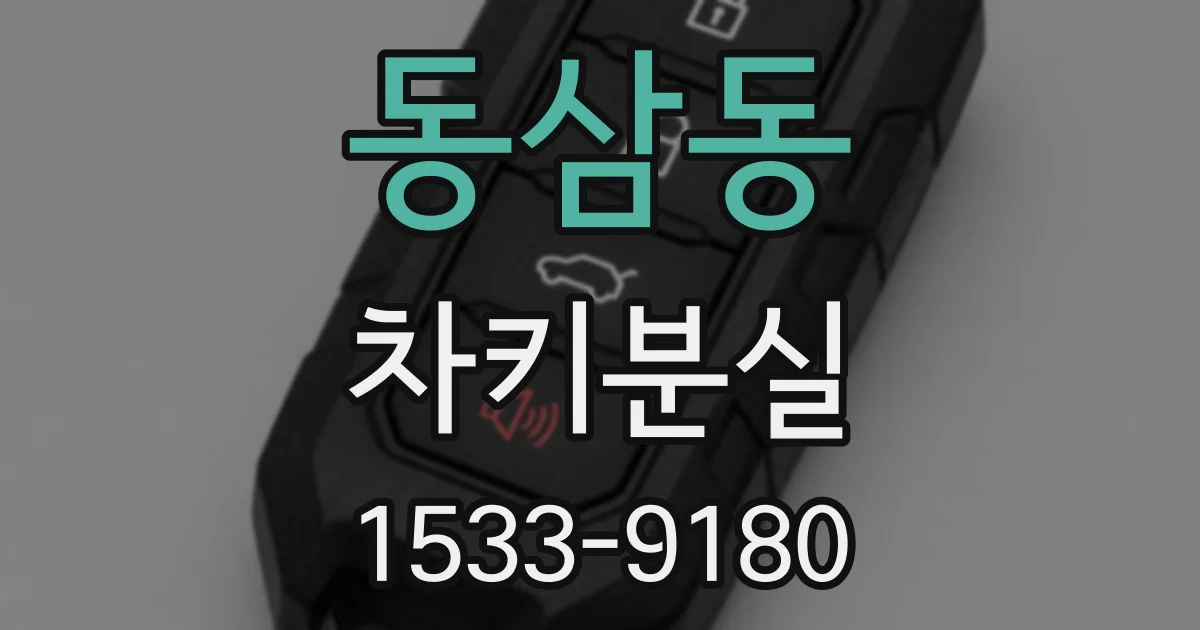 동삼동 차키분실