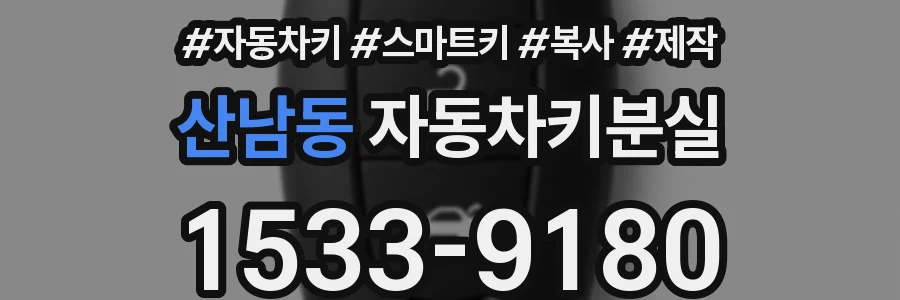산남동 자동차키분실