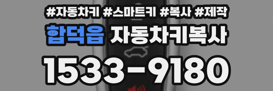 합덕읍 자동차키복사