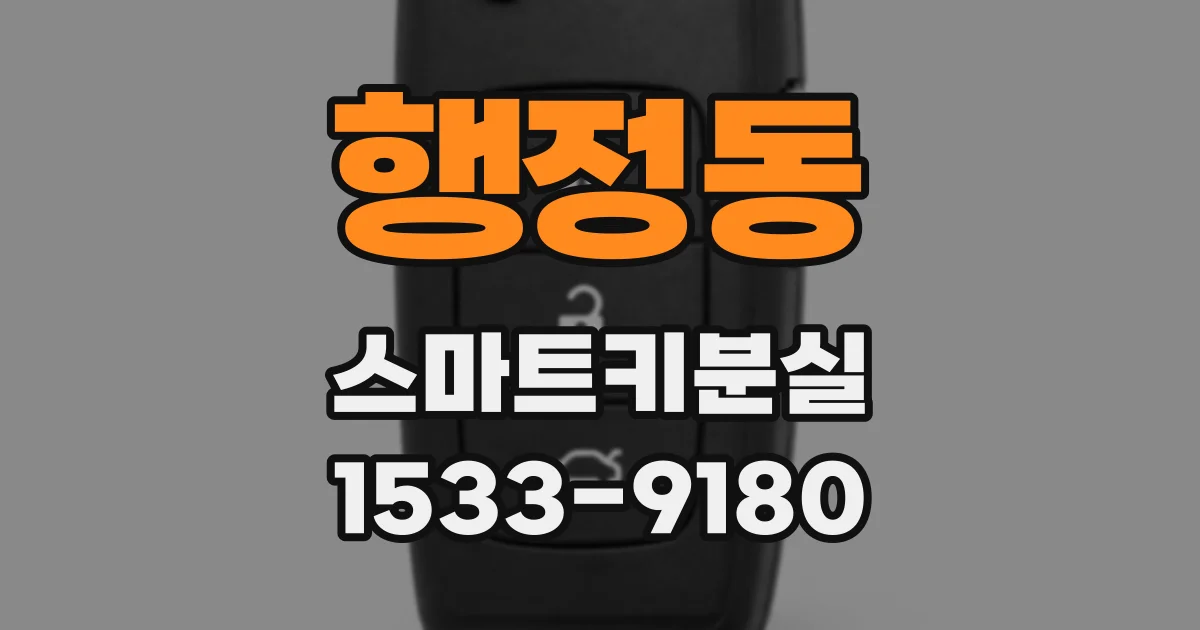 행정동 스마트키분실