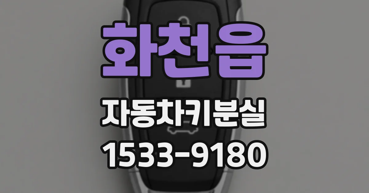 화천읍 자동차키분실