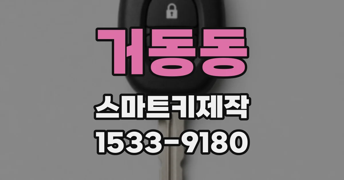거동동 스마트키제작