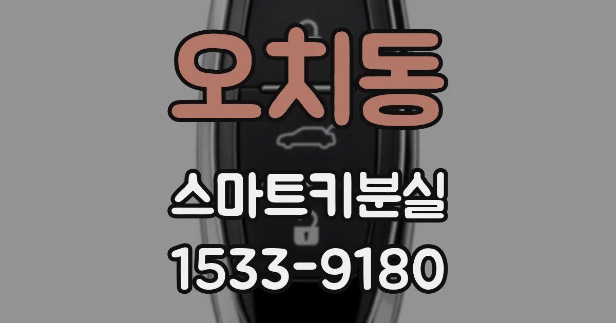 오치동 스마트키분실