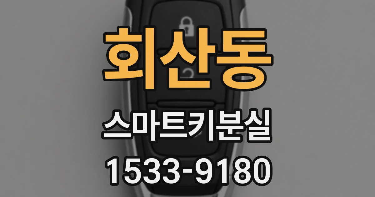 회산동 스마트키분실