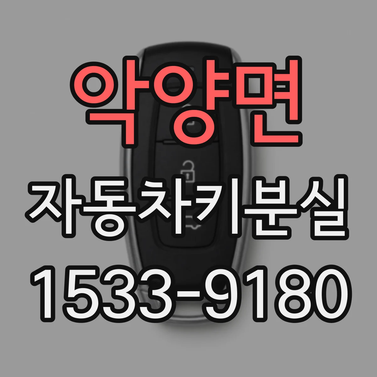 악양면 자동차키분실