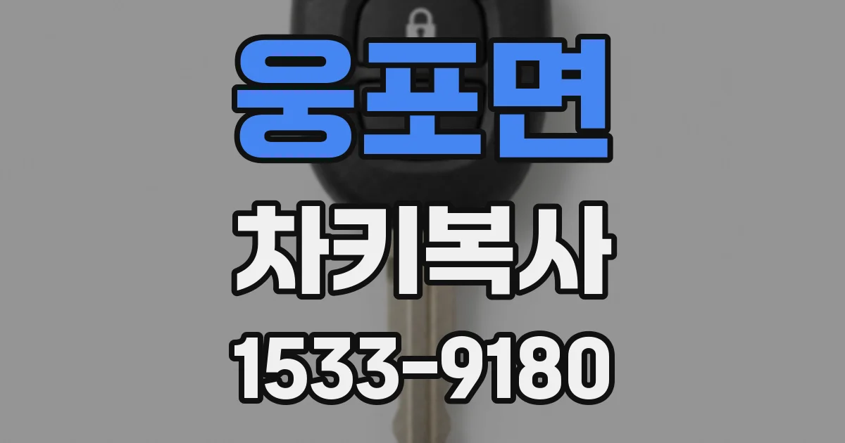 웅포면 차키복사