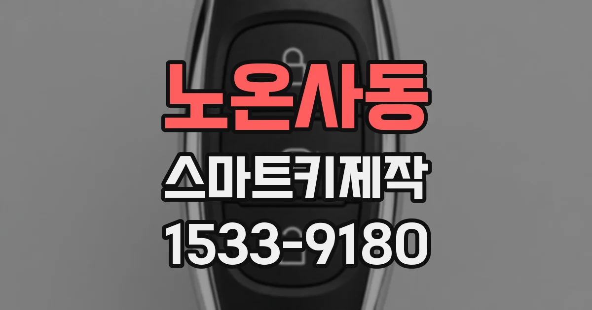 노온사동 스마트키제작