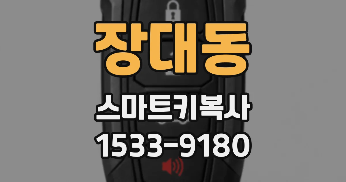 장대동 스마트키복사