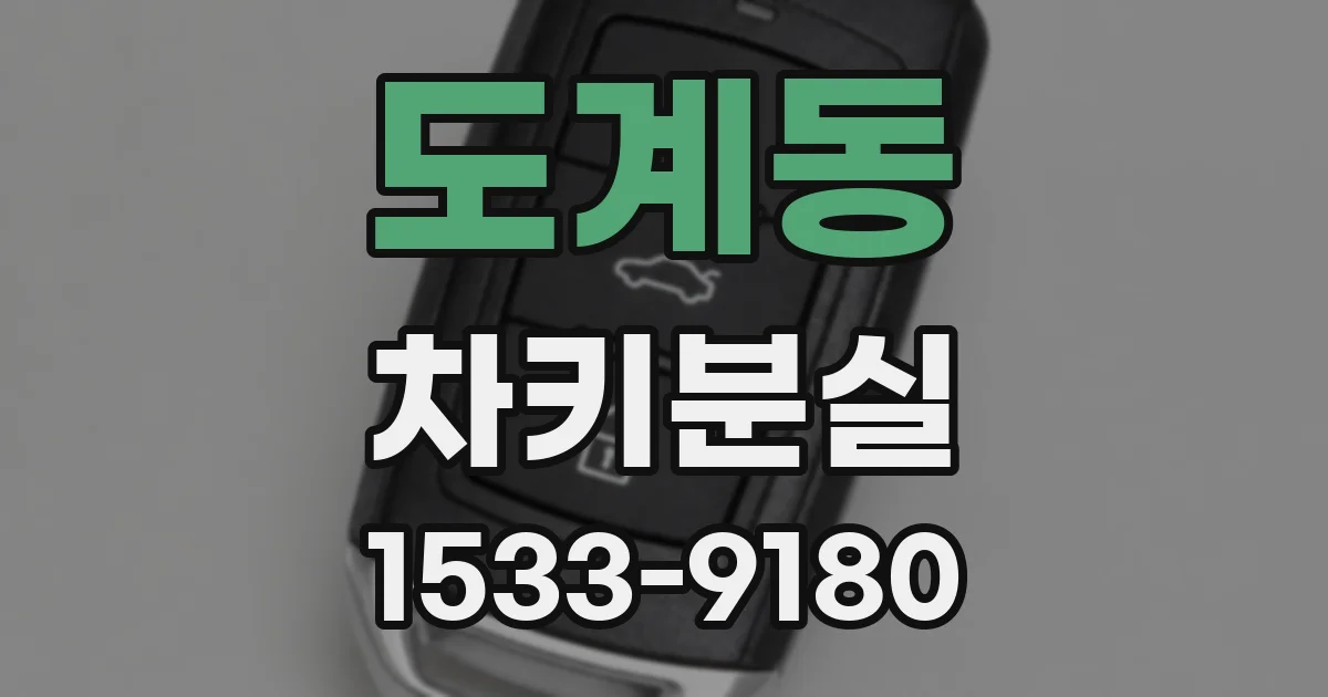도계동 차키분실