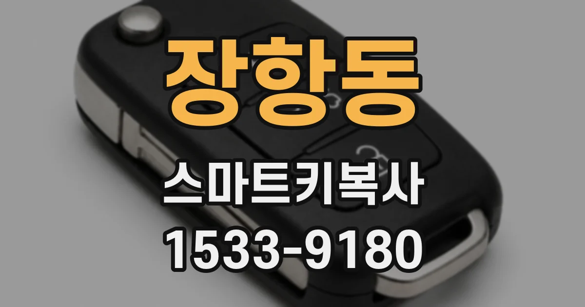 장항동 스마트키복사